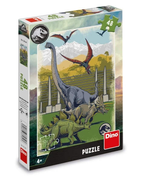 Dino Toys, Jurassic World, Puzzle Dinozaury, 48 el.