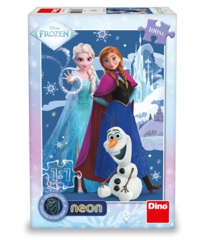 Disney, Kraina Lodu Frozen, Puzzle świecące w ciemności, 100 el.