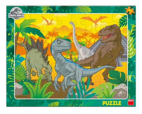 Jurassic World, Puzzle ramkowe Dinozaury, 40 el.
