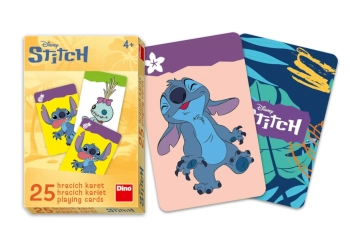 Disney, Stitch, Karty do gry dla dzieci Czarny Piotruś