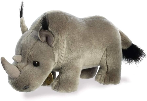 ZWIERZAKI: Maskotka pluszowa, Nosorożec, 25 cm, Aurora, seria MiYoni, miły plusz, plastikowe oczka